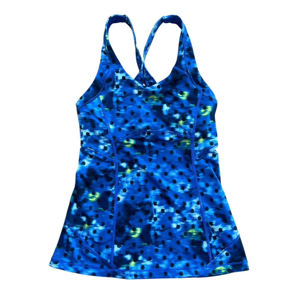 Lululemon Tank Top Kanto Catch Me Size 4 Blue Style W1L92S